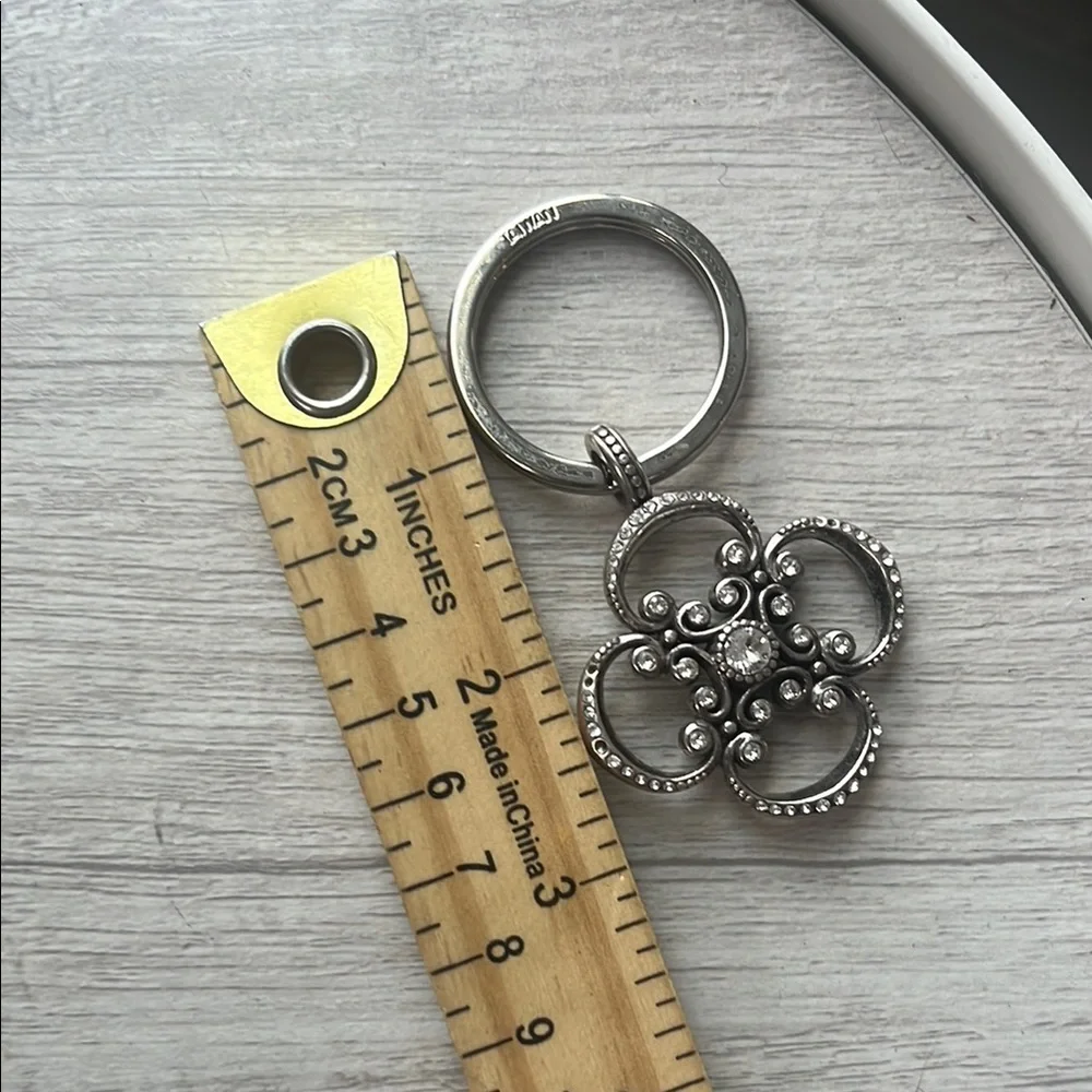 Brighton Silver Floral Keychain